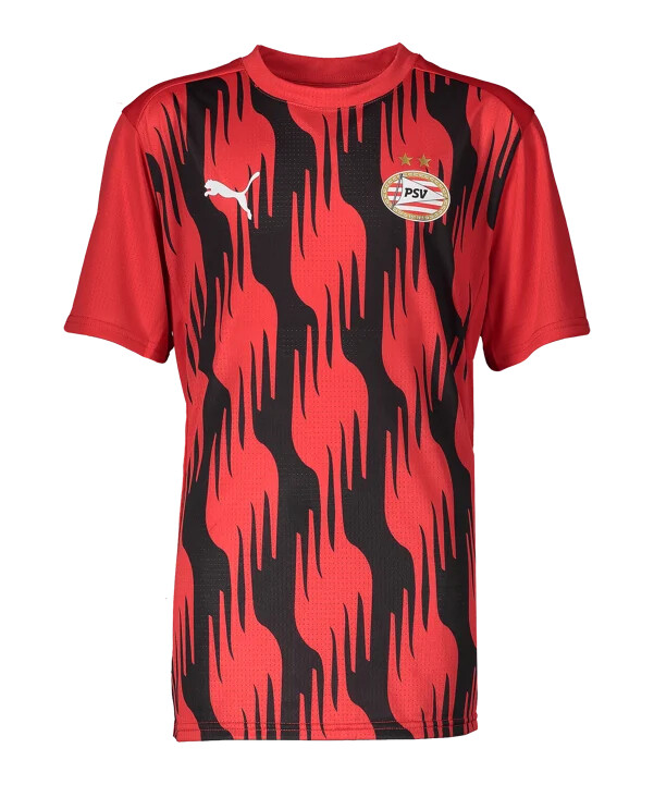 puma psv eindhoven prematch t-shirt barn röd f10