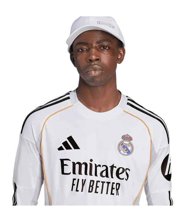 adidas real madrid långärmad hemmatröja 20252026 vit