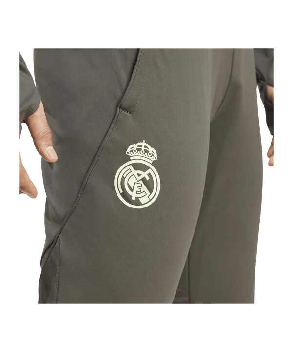 adidas real madrid träningsbyxor grå