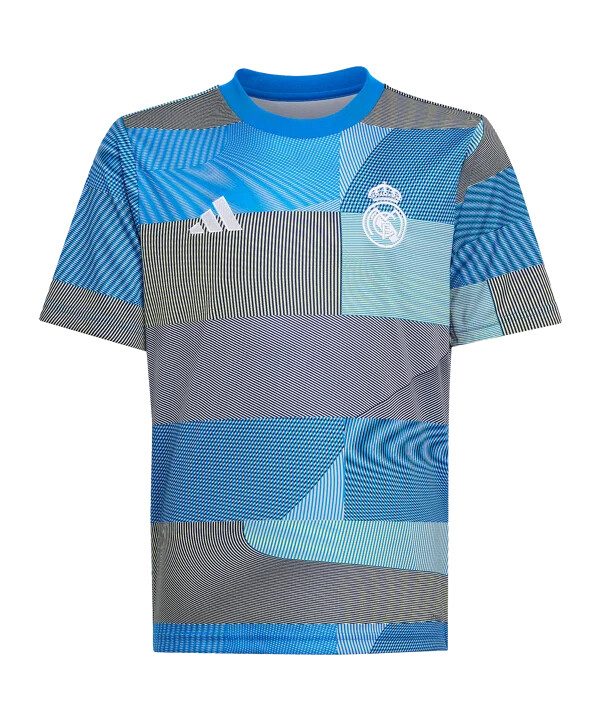 adidas real madrid prematch t-shirt 20252026 barn blå