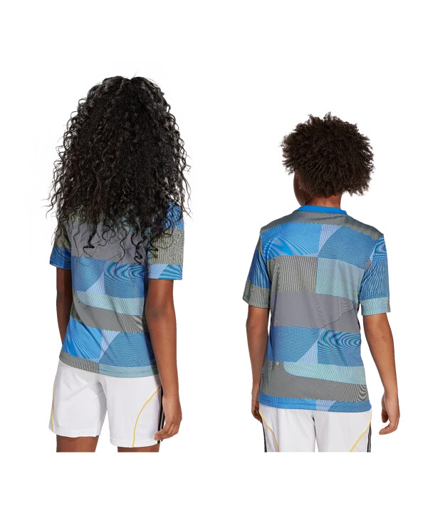 adidas real madrid prematch t-shirt 20252026 barn blå