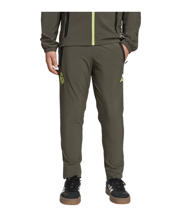 adidas real madrid vis tech travel joggingbyxor barn grå