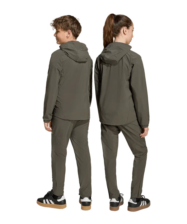 adidas real madrid vis tech travel joggingbyxor barn grå