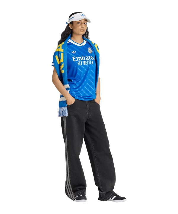 adidas real madrid 3. tröja 20252026 dam blå
