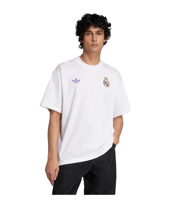 adidas real madrid lfstlr t-shirt vit