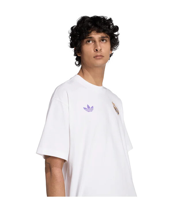 adidas real madrid lfstlr t-shirt vit