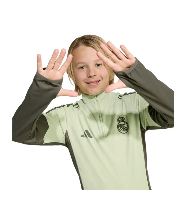 adidas real madrid tiro25 tävlingsträningströja 20252026 barn grön