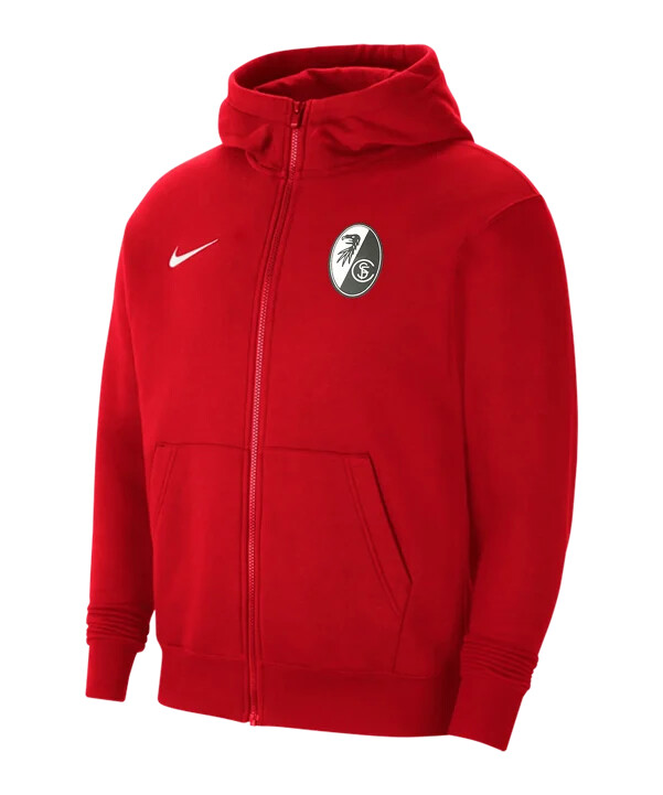 nike sc freiburg fleecehuvtröja barn röd f657