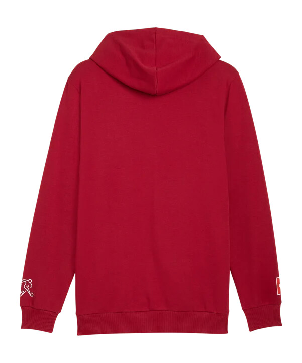 puma schweiz ftblculture hoodie röd f02