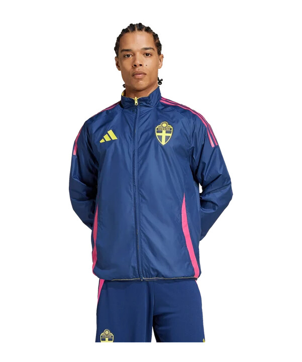 adidas sverige anthem jacka blå