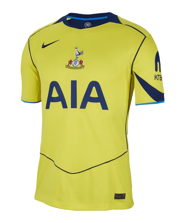 nike tottenham hotspur 3. tröja 20252026 gul f741