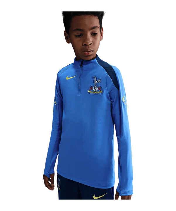 nike tottenham hotspur drill top sweatshirt barn blå f428