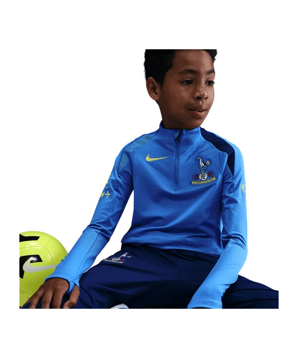 nike tottenham hotspur drill top sweatshirt barn blå f428