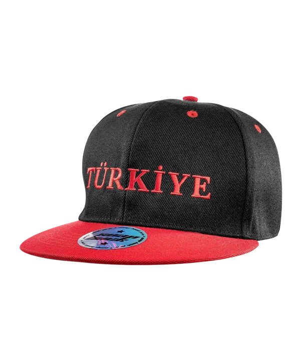 tff türkiye flat cap euro 2024 svart