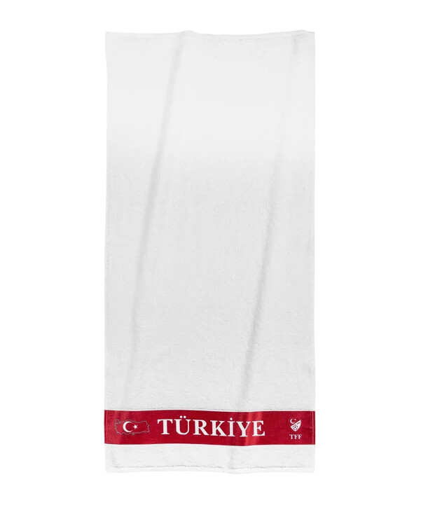tff türkiye handduk 50x100cm euro 2024 vit