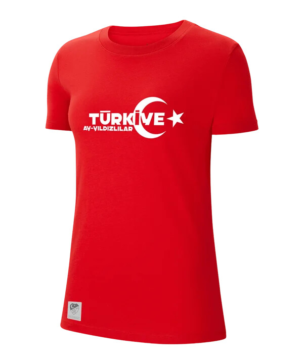 nike tff t-shirt ec 2024 dam röd