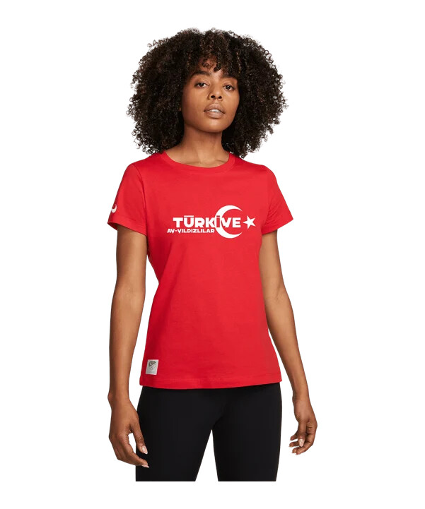 nike tff t-shirt ec 2024 dam röd
