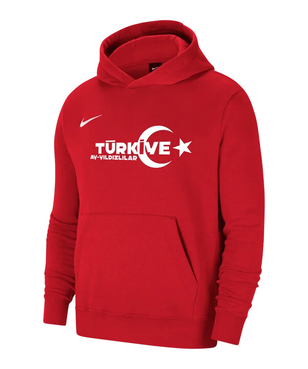 nike tff hoodie ec 2024 barn röd