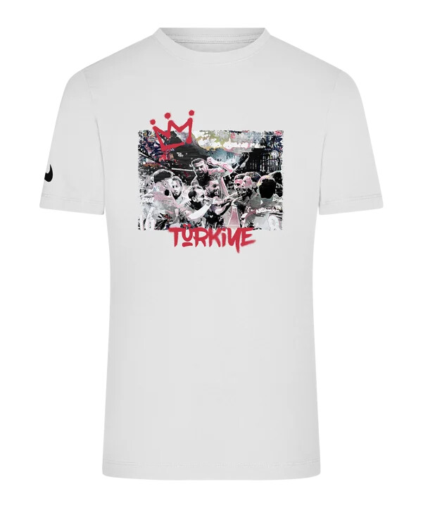 nike turkiet tff team success t-shirt barn vit f100