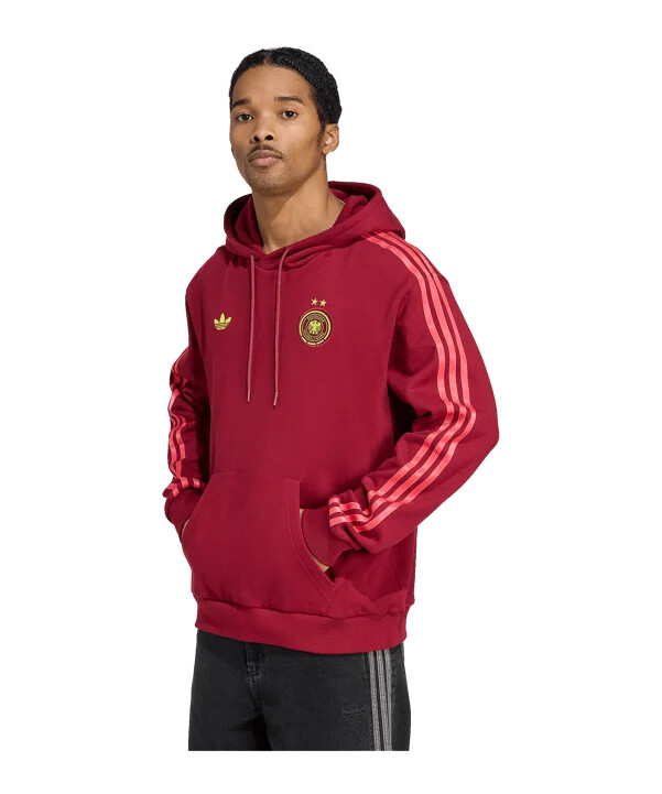 adidas tyskland hoodie röd