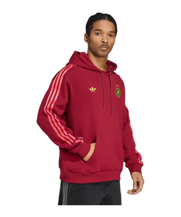 adidas tyskland hoodie röd
