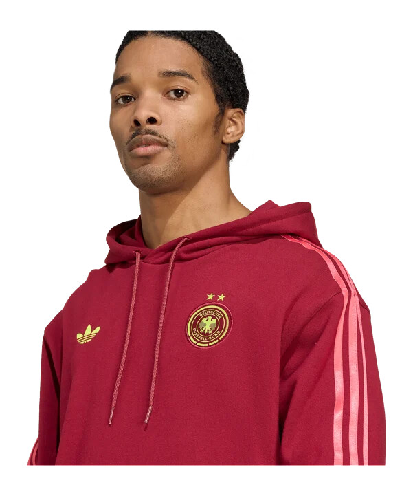 adidas tyskland hoodie röd