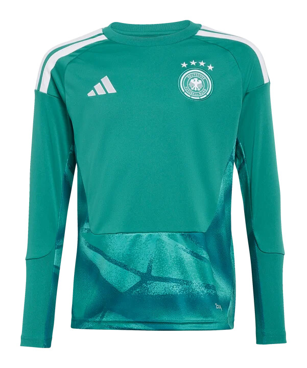 adidas dfb tyskland målvaktströja långärmad hemma vm 2026 barn grön