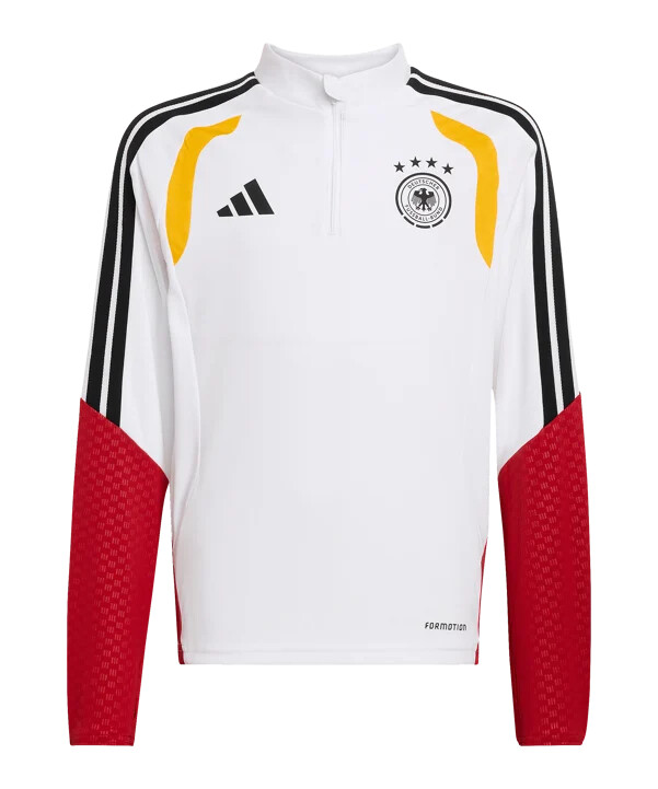adidas dfb tyskland tiro zip top barn vit