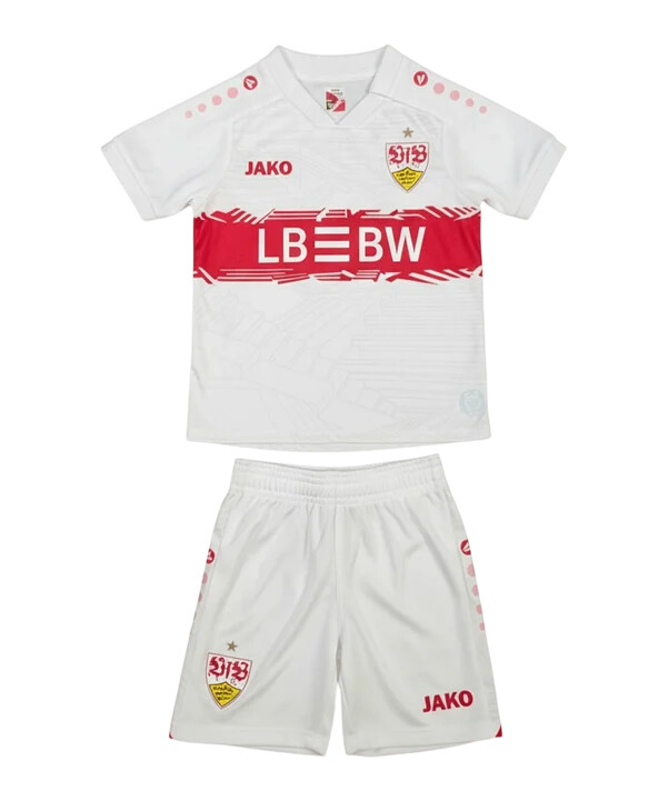jako vfb stuttgart minikit jersey hemma barn vit f0