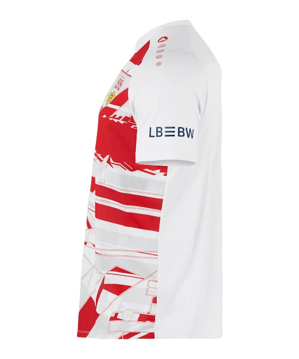jako vfb stuttgart uppvärmnings-t-shirt barn vit f656