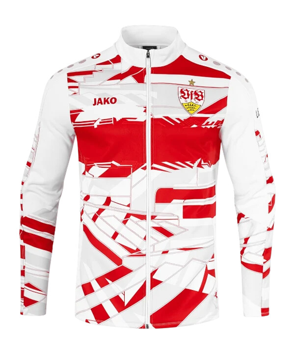 jako vfb stuttgart uppvärmningsjacka vit f656