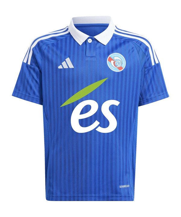 adidas rc strasbourg hemmatröja 202425 barn blå